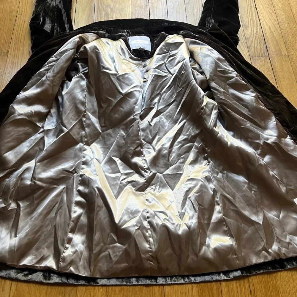 Anthropologie Dark Brown Velvet Blazer - Picture 10 of 16